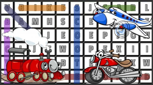 Word Search Transport Online Puzzle Game - Word Puzzle