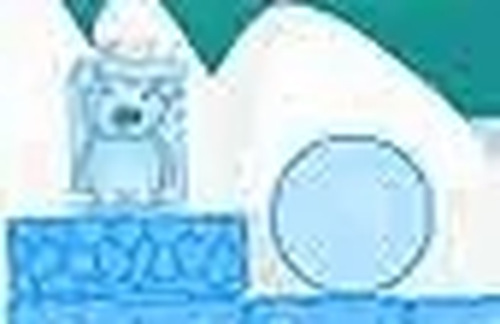 Ice Cube Bear Puzzle Game Online - Physics Puzzle Game