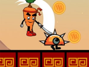 Carrot Ninja Runner Online Arcade Game