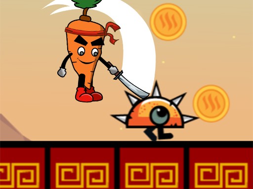 Carrot Ninja Runner Online Arcade Game