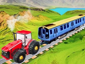 Chain Tractor Train Towing Game 3D Online Simulation Game