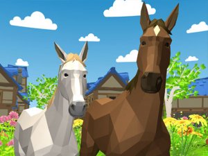 Horse Family Animal Simulator 3D Online Game Adventure Game