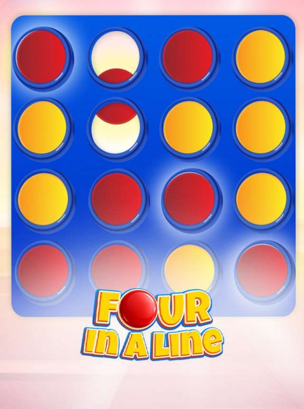 Classic Four In A Line Online Puzzle Game