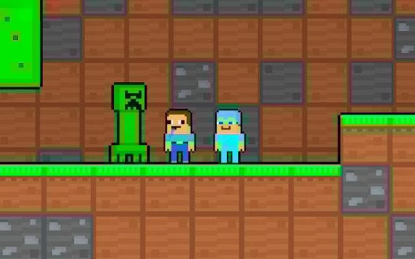 Noob and Pro Monster School Escape Online Game