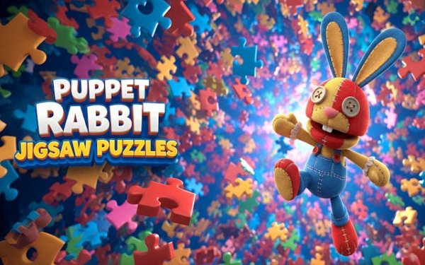 Puppet Rabbit Jigsaw Puzzles: Slide Puzzle Game